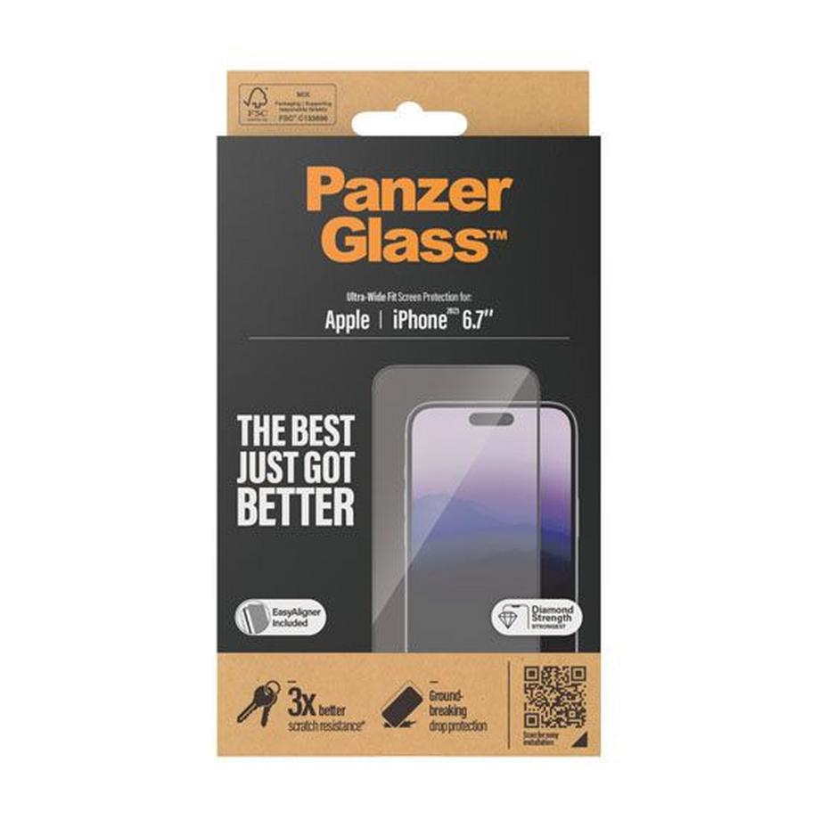 PanzerGlass  Verre pour iPhone 15 Plus UWF 