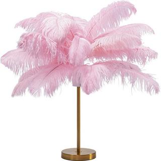 KARE Design Tischleuchte Feather Palm pink 60  