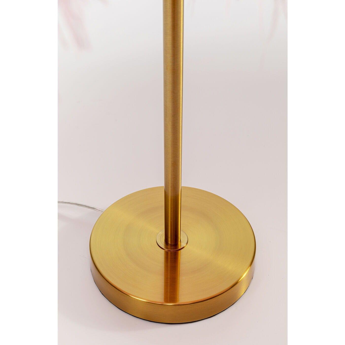 KARE Design Lampe à poser Feather Palm rose années 60  