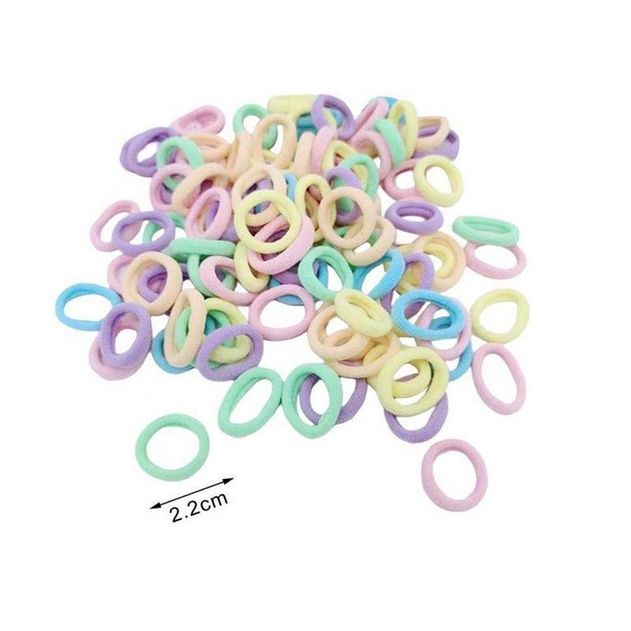 B2X  Cordons à cheveux - pastel - 50 pcs 