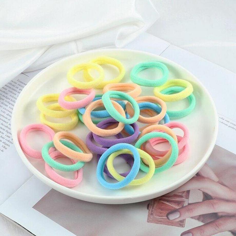 B2X  Cordons à cheveux - pastel - 50 pcs 