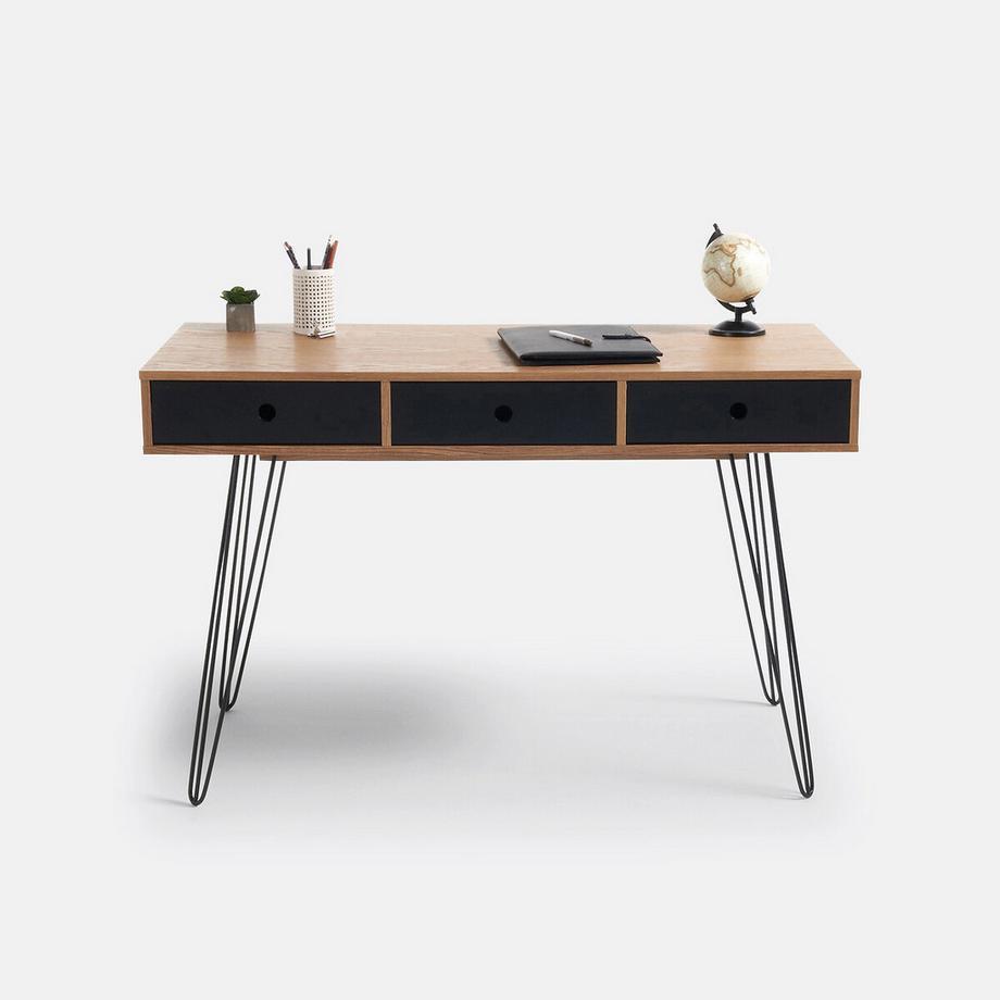 La Redoute Intérieurs Schreibtisch mit 3 Schubladen Watford  