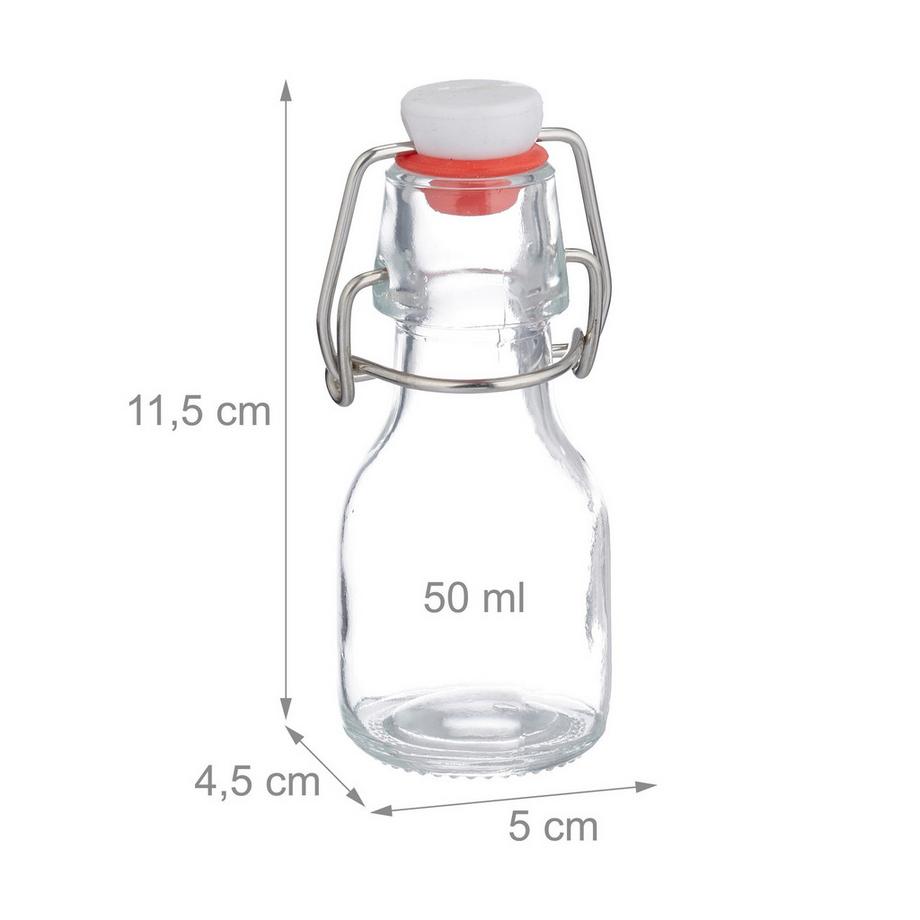 Northix Kleine Flaschen mit Bügelverschluss-Set  