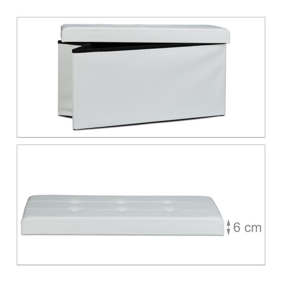 B2X Sitzbank mit Stauraum aus Kunstleder  