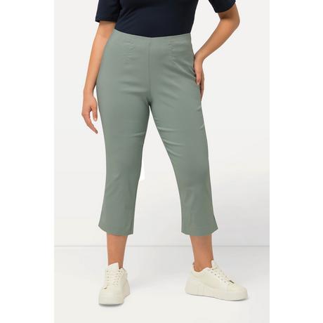 Ulla Popken  Pantalon en bengaline stretch, longueur 3/4 et taille élastique 