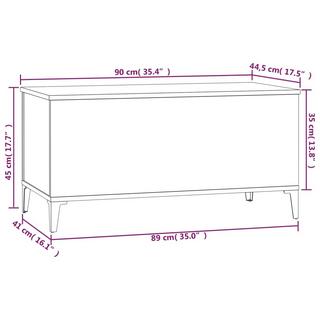 VidaXL Table basse bois d'ingénierie  