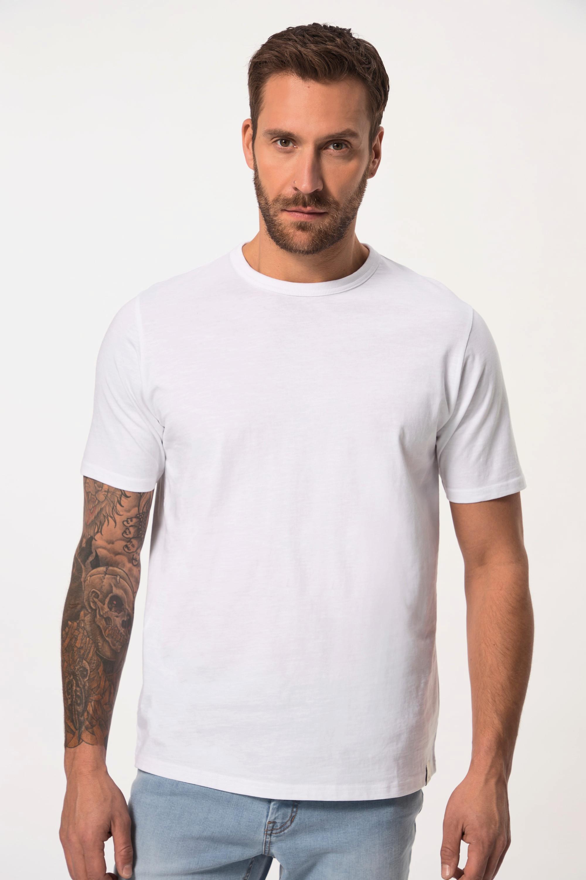 JP1880  T-shirt con mezze maniche, ricamo e cotone biologico certificato dal GOTS 