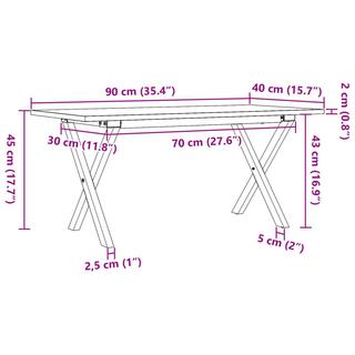 VidaXL Couchtisch kiefernholz  