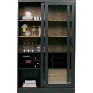 mutoni Vitrine Armoire James Pine Black (FSC)  