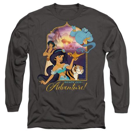 Aladdin Are Ready For Adventure T-Shirt Maniche Lunghe  