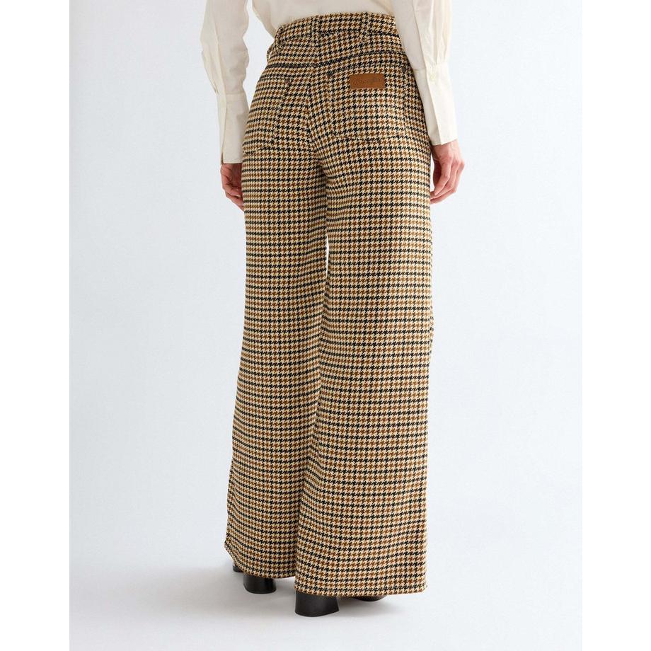 Wrangler Pantalon Canyon à motif pied-de-poule jambe large  