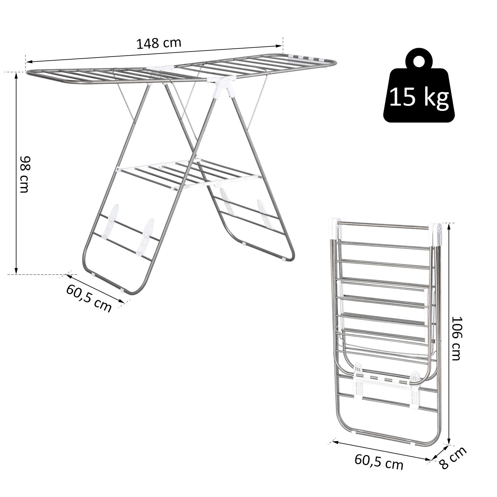 HOMCOM  Séchoir à linge 