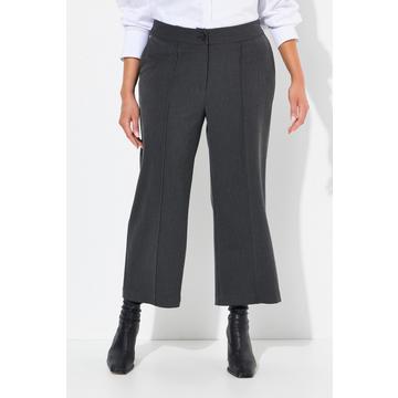 Culotte, weites Bein, Elastikbund, Viskose-Stretch
