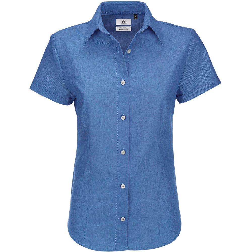 B and C  B&C Oxford Bluse, kurzarm 