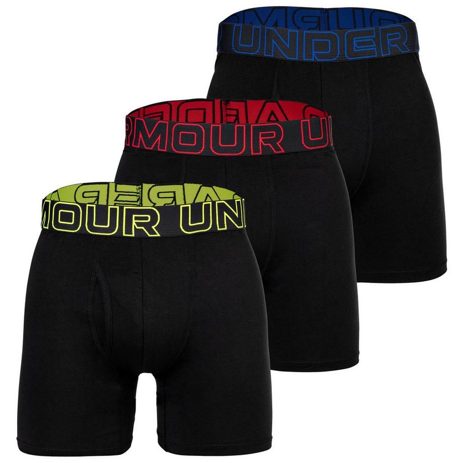 Boxer  Paquet de 3 Conforme à la silhouette-UA PERFORMANCE COTTON - SOLID 6 IN 3PK