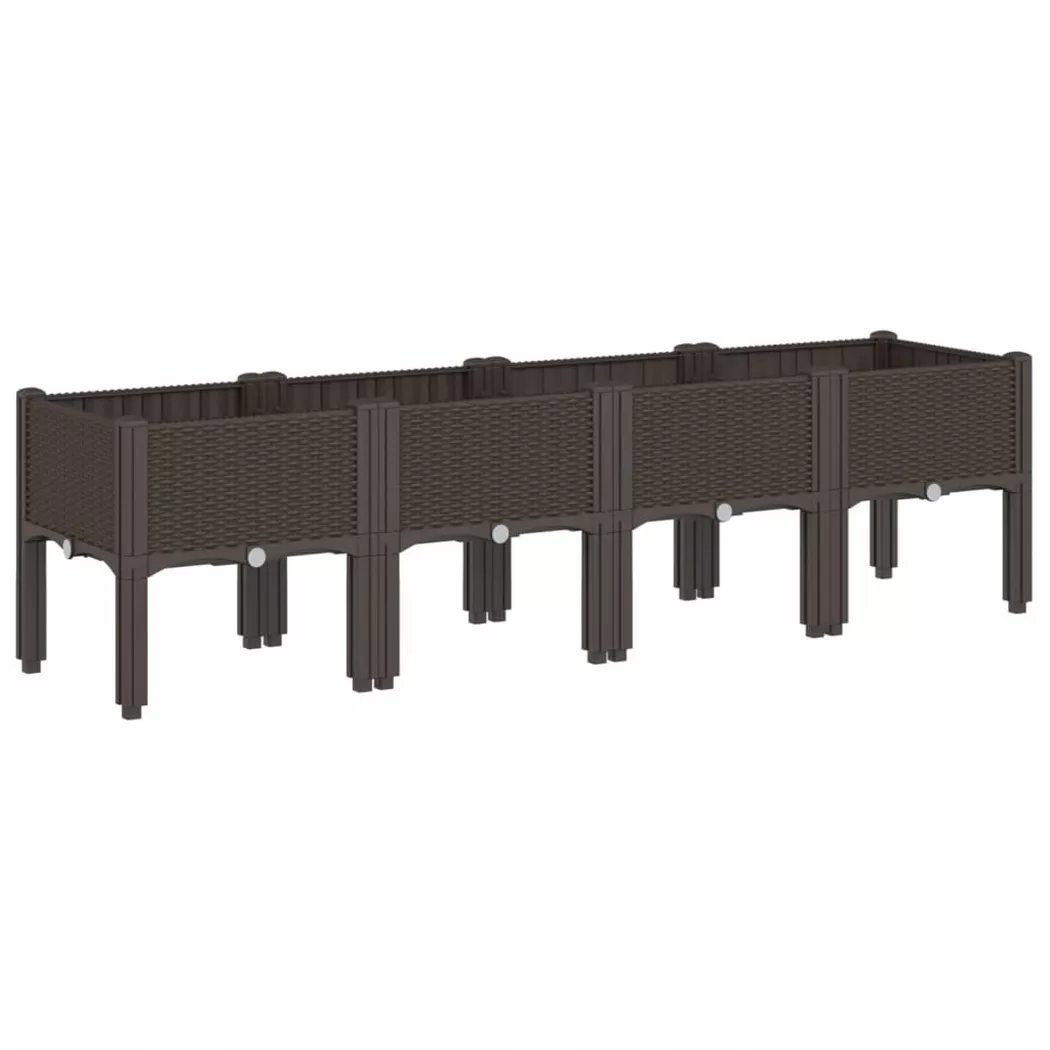 VidaXL - Jardinière polypropylène, One Size, Marron