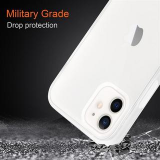 Cadorabo  Housse compatible avec Apple iPhone 12 / 12 PRO - Coque de protection hybride avec intérieur en silicone TPU et dos en plastique mat 