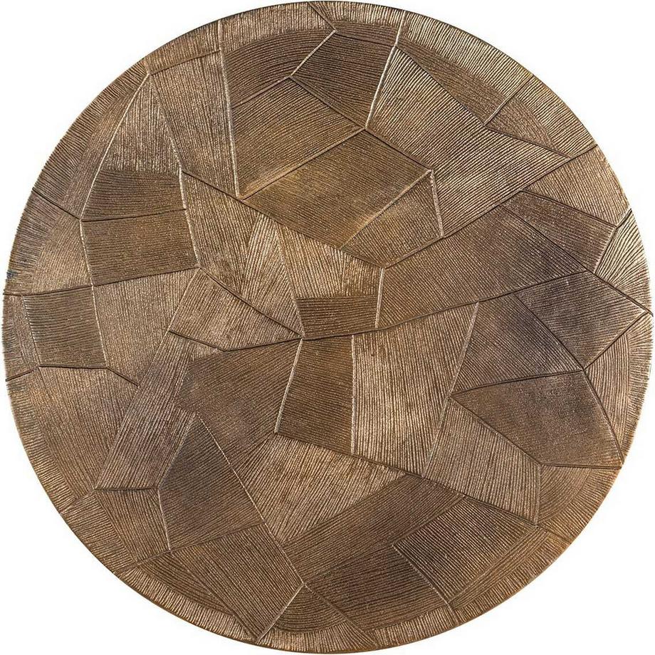 mutoni Tavolino Tulum oro nero 80x80 (set di 2)  