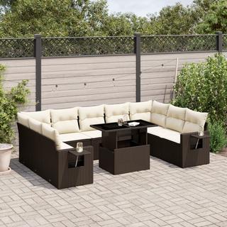 VidaXL set divano da giardino Polirattan  