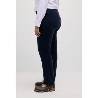 Ulla Popken  Pantalon en velours côtelé Mony, taille confortable, poches zippées 