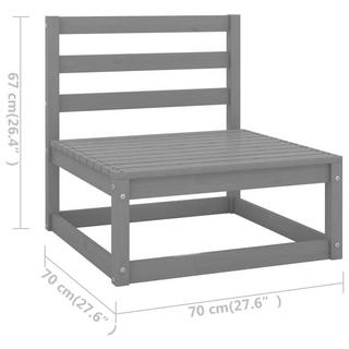 VidaXL Ensemble de meubles de jardin bois de pin  