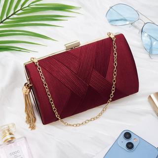 Only-bags.store Elegante Quasten Ketten Clutch Tasche  