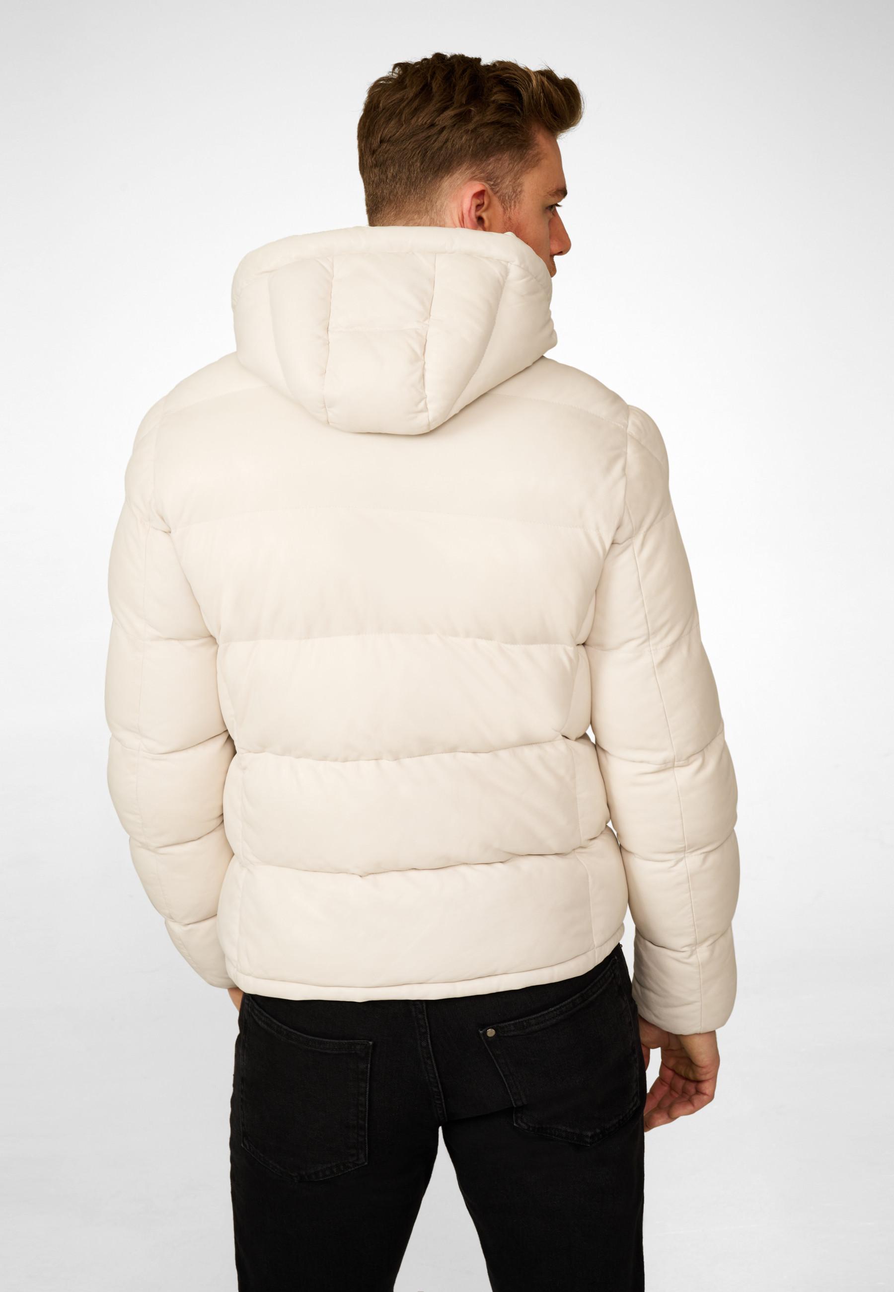 RICANO  Lederjacke Sean, Steppjacke mit Kapuze 