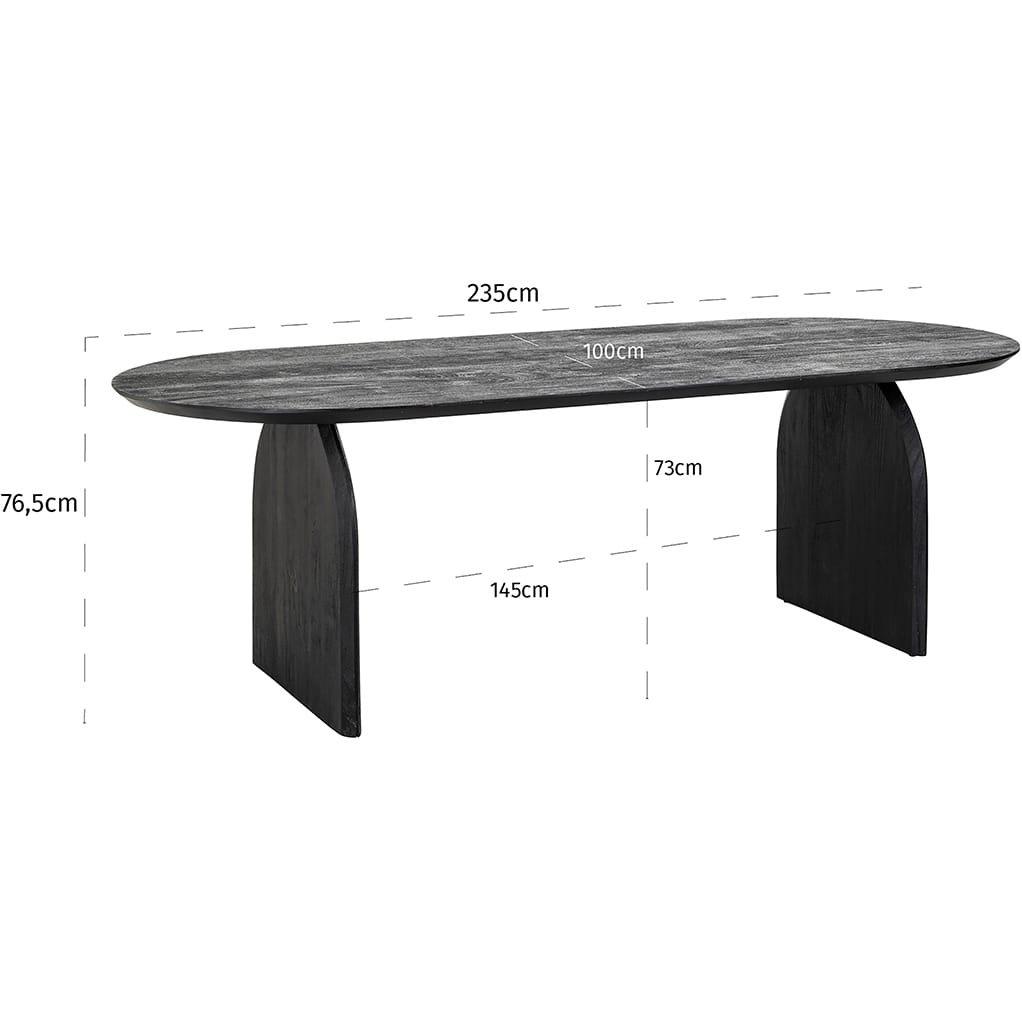 mutoni Table à manger Hudson en manguier 235x100  