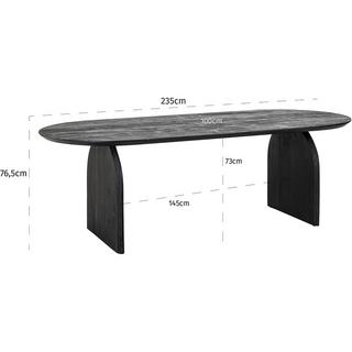 mutoni Table à manger Hudson en manguier 235x100  