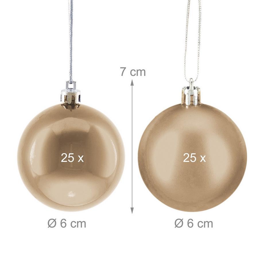 Northix Set di palline per albero di Natale, confezione da 50  
