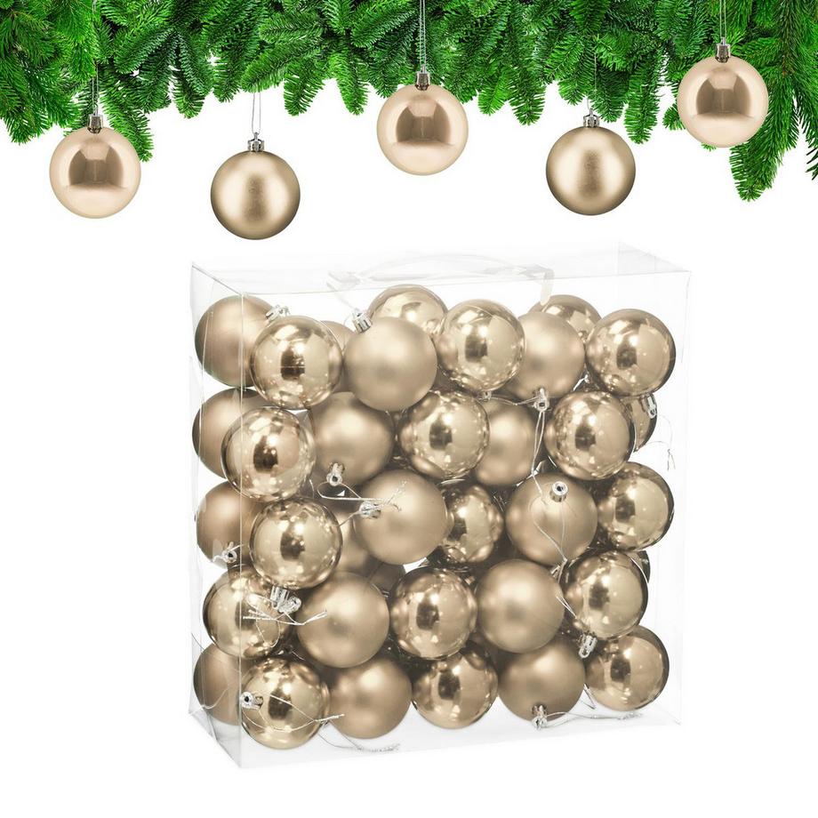 Set di palline per albero di Natale, confezione da 50