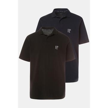 Lot de 2 polos collection Basic - maille piquée et coton peigné