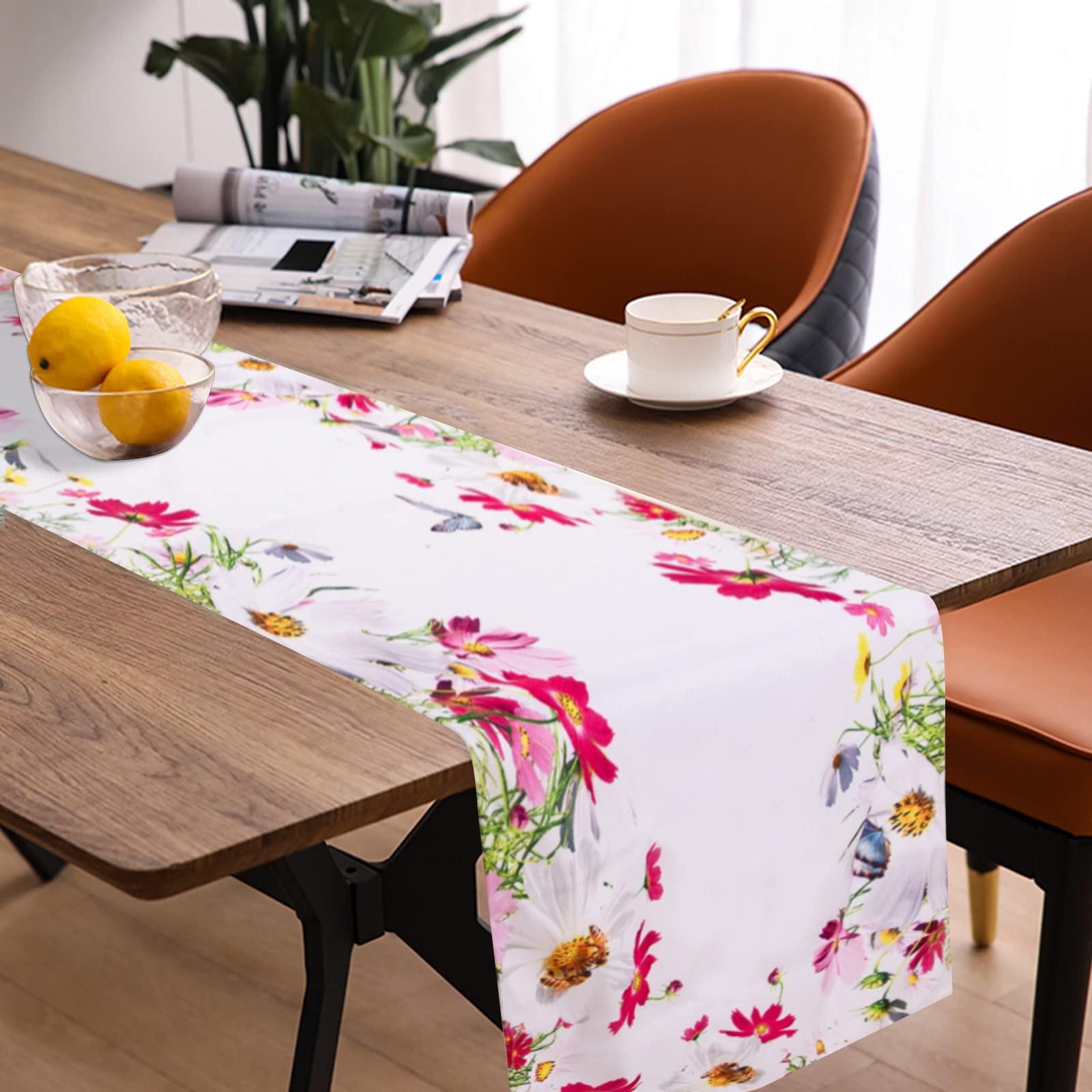 Alopini Chemin de table aspect lin Chemin de table lavable  