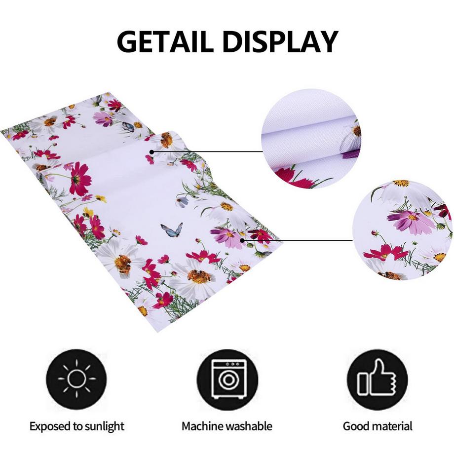 Alopini Chemin de table aspect lin Chemin de table lavable  