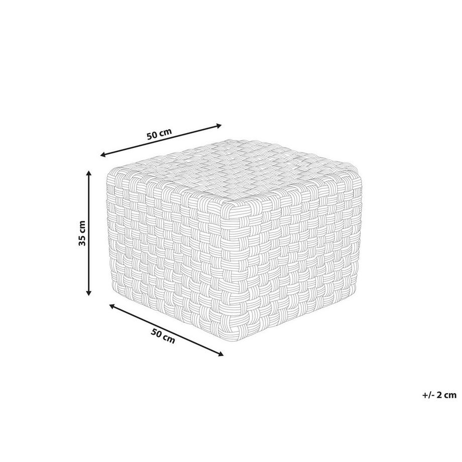 Beliani Pouf en Polypropylène Boho NALLI  