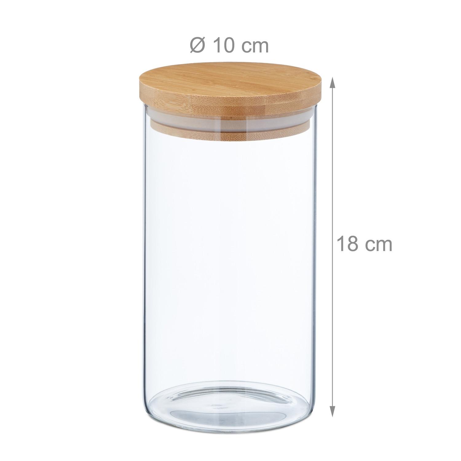 B2X 3 pezzi Barattoli conservazione 1000 ml  