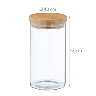 B2X 3 pezzi Barattoli conservazione 1000 ml  