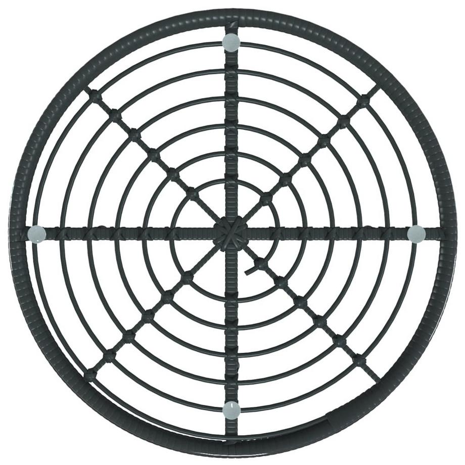 VidaXL Table de salle à manger acier  