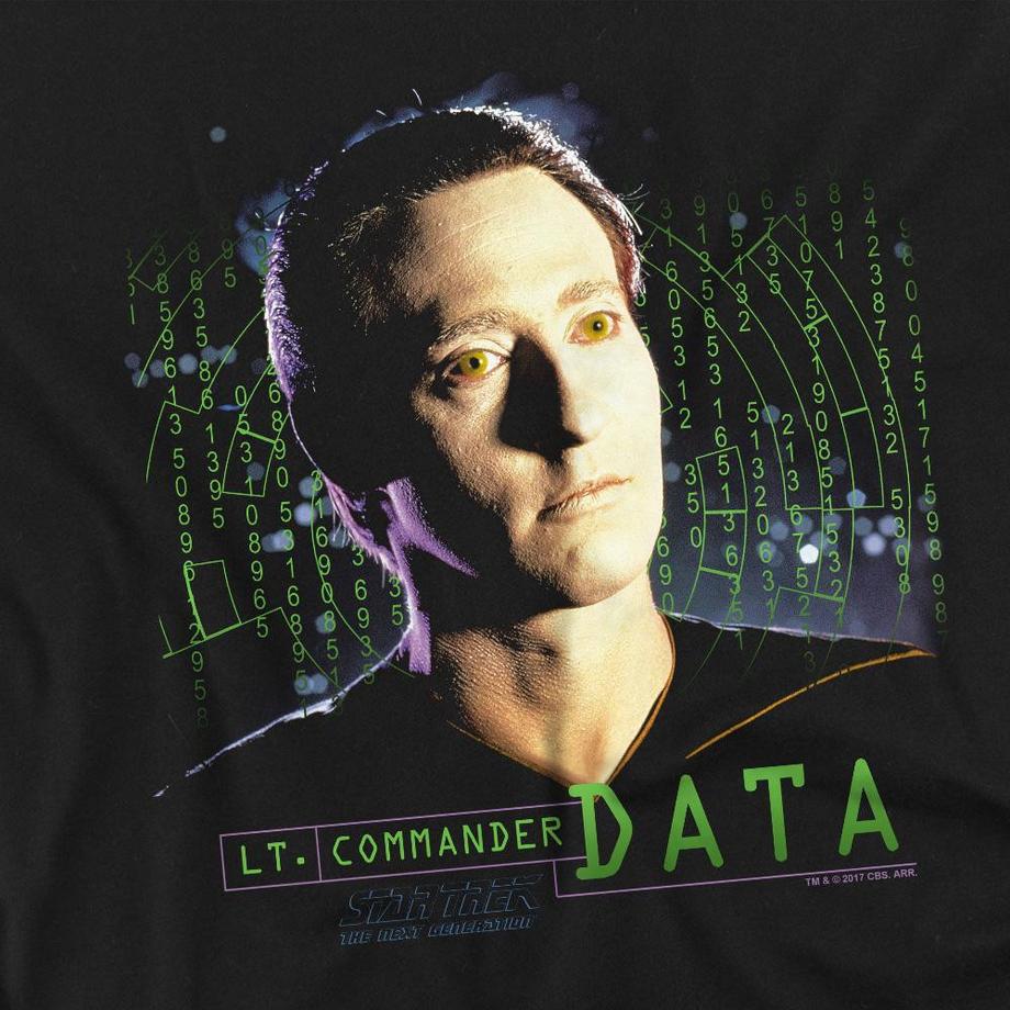 Star Trek Star Trek The Next Generation Lt Commander Data Langarm T-Shirt  