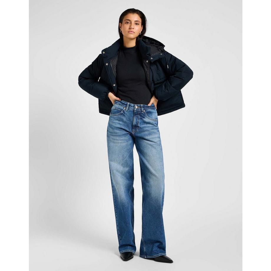 Lee Hooded Short Puffer Jacke  