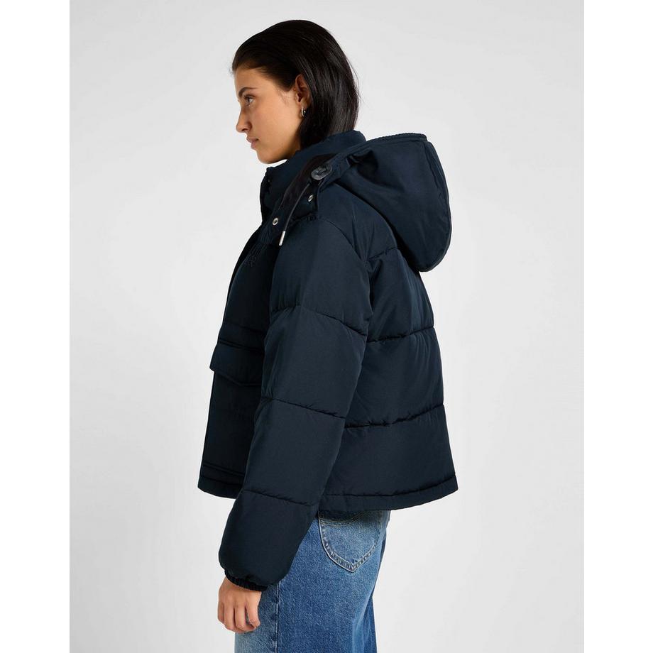Lee Hooded Short Puffer Jacke  