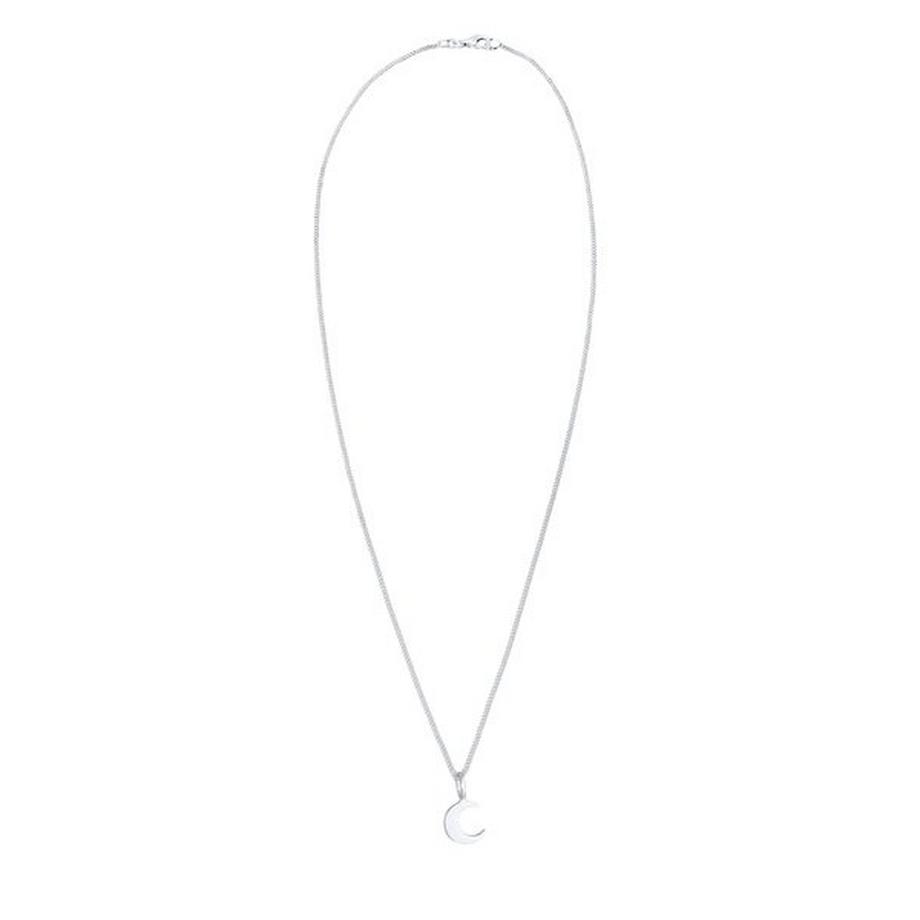 Elli  Halskette Mond Halbmond Astro Basic Panzerkette 