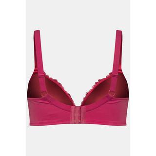 Ulla Popken  Soutien-gorge à armatures et coques souples, avec dentelle - bonnet B-E 