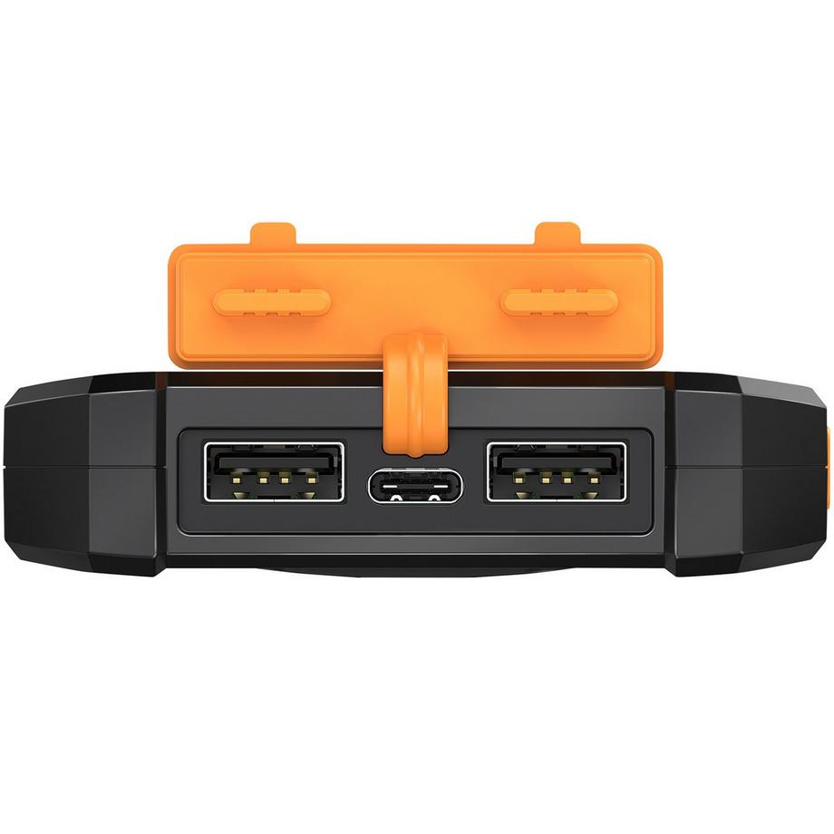 LogiLink  Solar Powerbank 10.000 mAh 2xUSB-A + USB-C Ein-/Ausgang 12 W 