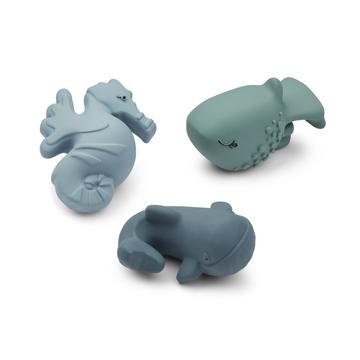 Nori 3er Set Spielzeug Whale Blue Mix