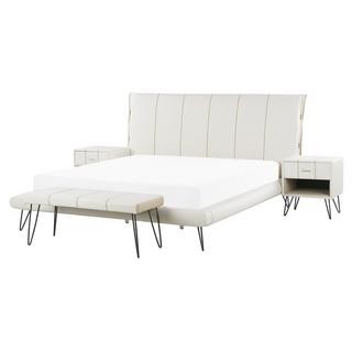 Beliani Schlafzimmer Set aus Kunstleder BETIN  