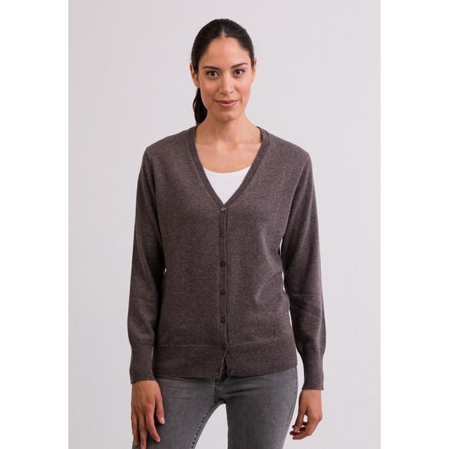 CASH-MERE.CH Kaschmir V-Ausschnitt Cardigan  