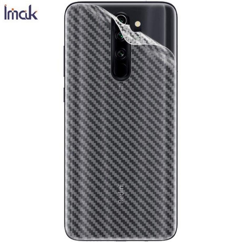 Imak  Xiaomi Redmi Note 8 Pro - IMAK PVC Rücken Schutzfolie Carbon Look 