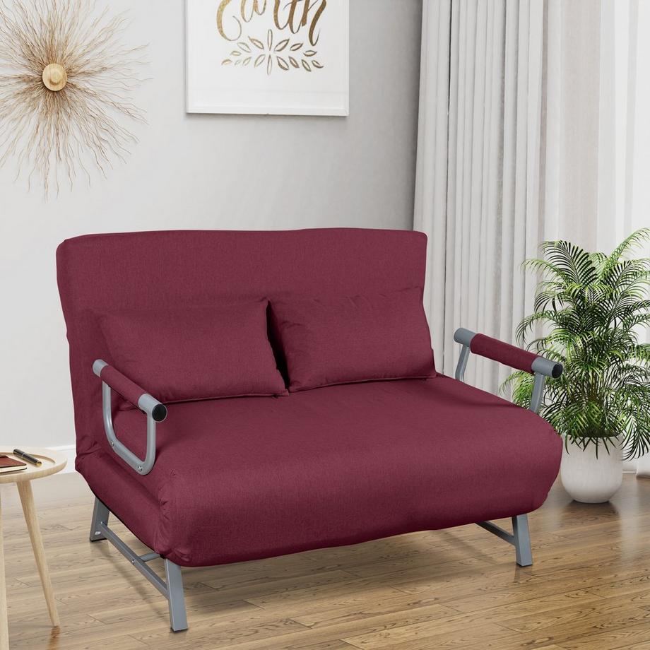 VCM Schlafsofa | Polyester-Stoff | Maße H. 95 x B. 127 x T. 78 cm | Sofa mit Schlaffunktion | Schlafsofa - Kolino  