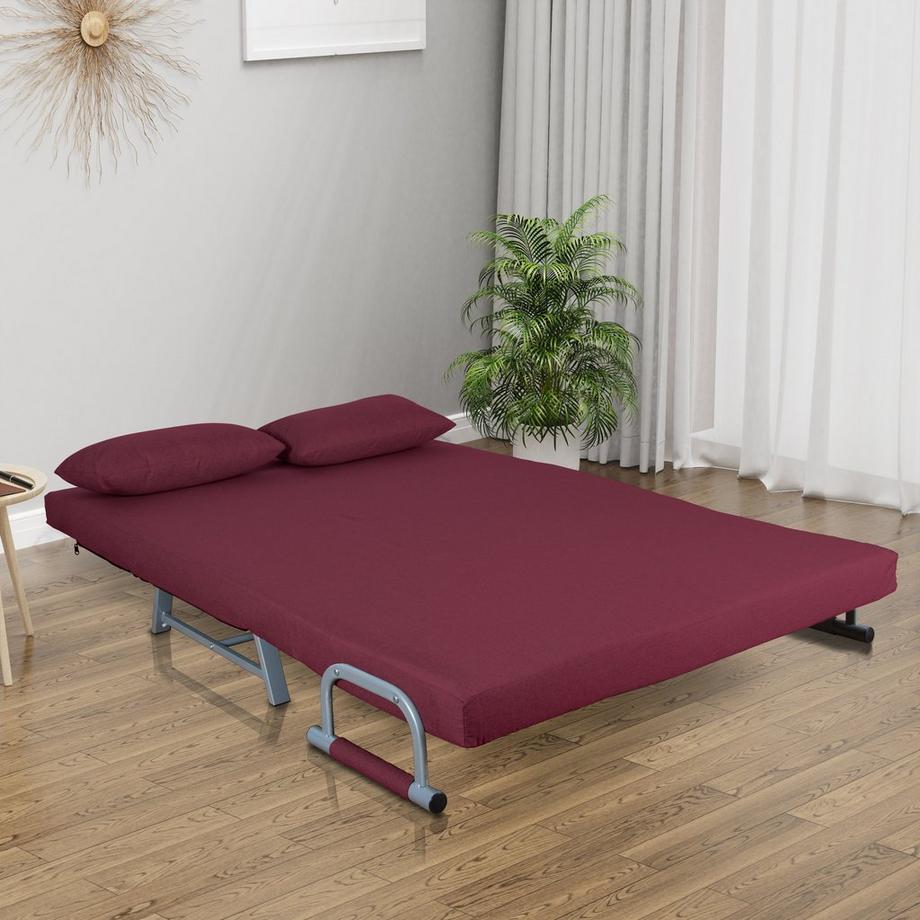 VCM Schlafsofa | Polyester-Stoff | Maße H. 95 x B. 127 x T. 78 cm | Sofa mit Schlaffunktion | Schlafsofa - Kolino  